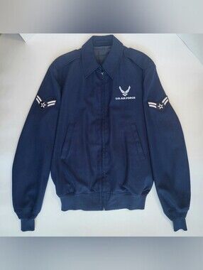 Defense Logistics Agency Wings Collection Jacket Mens 42XL USAF - A1C E3 Patches